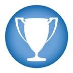 Blue Trophy Icon