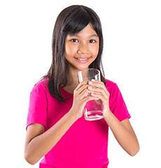 12-year-old girl water