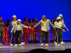 DAPM Mail Assistant, Kathy Good, at dance performance