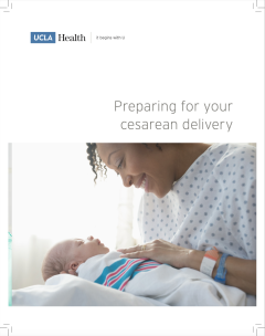 Preparing for your cesarean delivery brochure cover