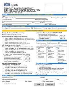 Thumbnail - Referral form for GI Motility Endoscopy