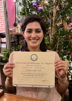2022 TID fellowship graduate Dr. Avneet Kaur
