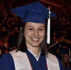 Stephanie-Dee Sarovich at graduation