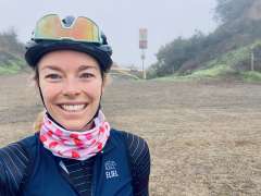Emma Huebner on bike ride