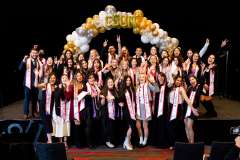 Darnell Bagsik with nursing class at CSUN pinning ceremony