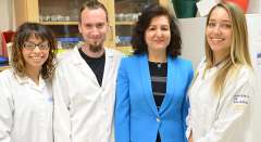 Egbhali Lab Team with Dr. Egbhali in the lab