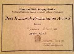Best Research Presentation Award
