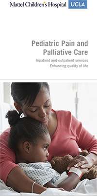 Pediatric pain palliative brochure cover