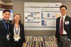 Max Wang presents his research at the 2018 American Thyroid Association Meeting with Dr. Masha Livhits and Dr. Michael Yeh