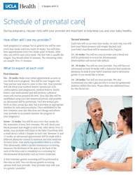 Schedule of Prenatal Care