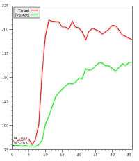 Perfusion time-intensity curve
