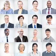 Montage of People Square