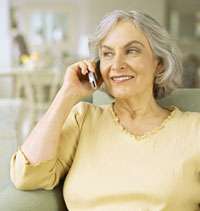 woman on phone