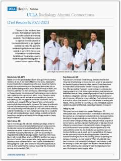 Radiology Alumni Newsletter 2023S