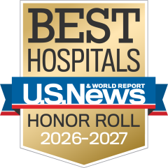 Best Hospitals U.S. News & World Report Honor Roll 2026–2027 badge