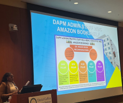 Quenesha Caballero presents at CNS in action year-end recap