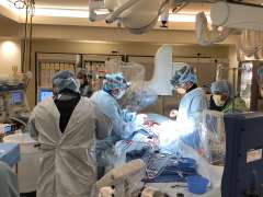 Surgeons doing a surgery