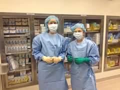 Two surgeons posing for photo