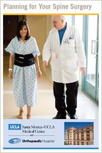 Brochure cover - Planning for your Spine Surgery