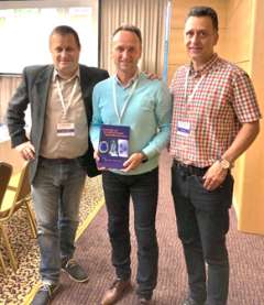 Dr. Viktor Szeder with the editors Drs. István Lázár and Csaba Oláh at the recent 15th annual MENC (Middle/Eastern European NeuroInterventional Club) meeting, in Szilvásvárad, Hungary May 9-10, 2019.