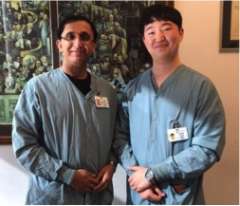 Former visiting scholar Dr. Jae-Woo Ju with Dr. Aman Mahajan