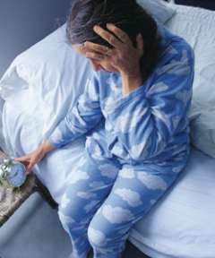 Woman unable to sleep