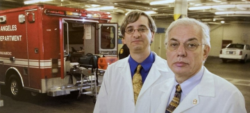Drs. Jeff Saver (left) and Sid Starkman (right) at the advent of the FAST-MAG trial
