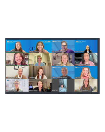 2025 Women in Anesthesia Virtual Event Zoom Photo of Panelists 