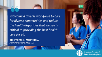 Providing a diverse workforce to care for diverse communities and reduce the health disparities that we see is critical to providing the best health care for all.
