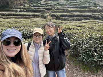 Hiking Longjing Tea Plantations with two of Dr. Allison Woods' favorite anesthesia residents.&nbsp;  