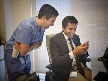 Residents on Phone