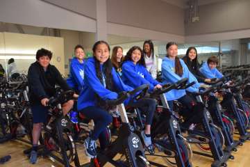 SRLA Students on bikes