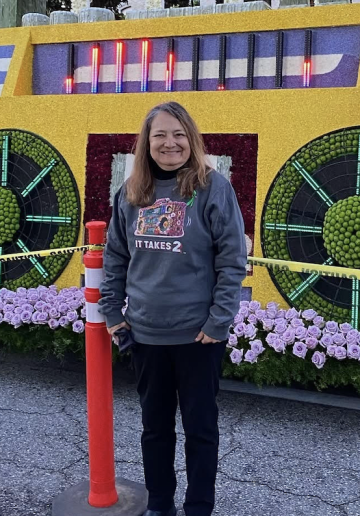 Maria at the Rose Parade