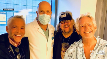 Dr. Jeffrey Veale with Patient