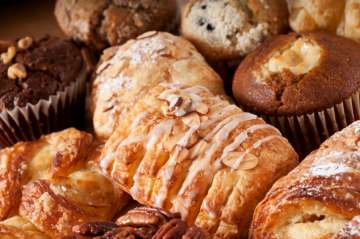 Carbohydrates - muffins, pastries. Diabetes program, hyperglycemia carbohydrates.