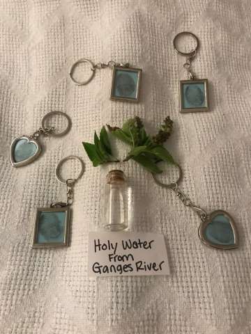 Holy water and fingerprint keepsakes