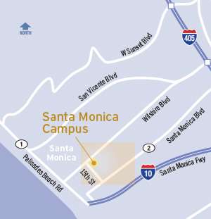 Map of Santa Monica Campus