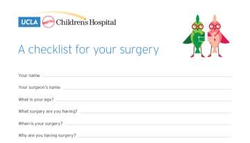 image of surgery checklist