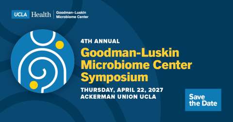 Save the Date - 4th Annaul Goodman-Luskin Microbiome Center Symposium