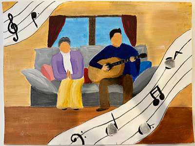 Painted by Emily Jiang