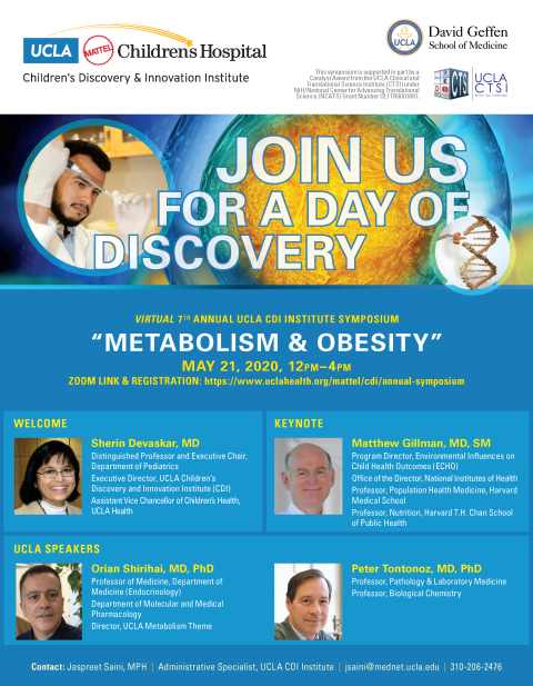 2020 CDI Symposium Poster about Metabolism and Obesity.