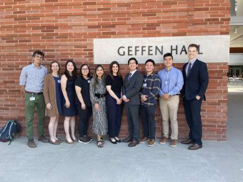 Fellowship Class of 2025 in front of Geffen Hall