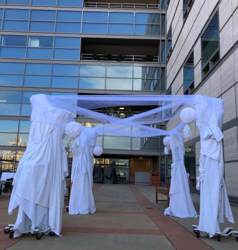Chuppah for an ICU wedding