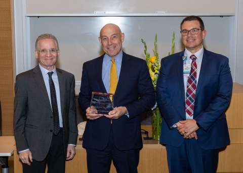 Dr. Mark Litwin receiving JEDI Trailblazer Award
