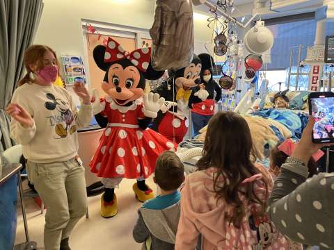 Mickey and Minnie Mouse