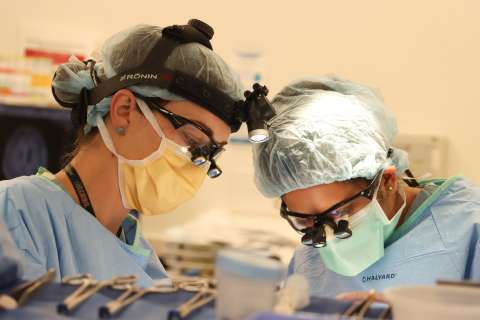 Drs. Peeters and Baisiwala operating