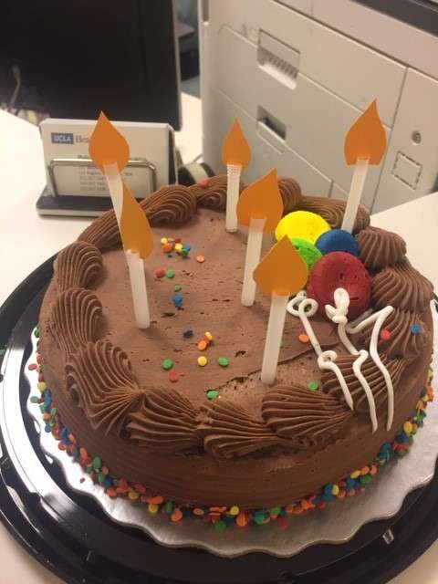A special cake to celebrate a patient's birthday