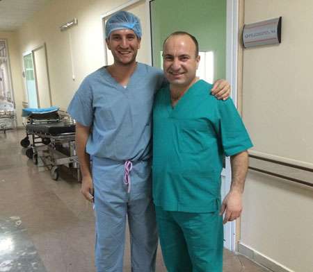 Doctors in Armenia smiling