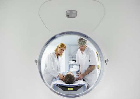 Patient going into CT Scan