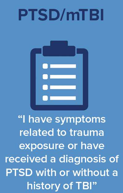 Symptoms related to trauma, PTSD, or TBI